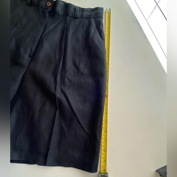 Kenar 100% Linen Shorts Black Size 10 - Picture 10 of 13